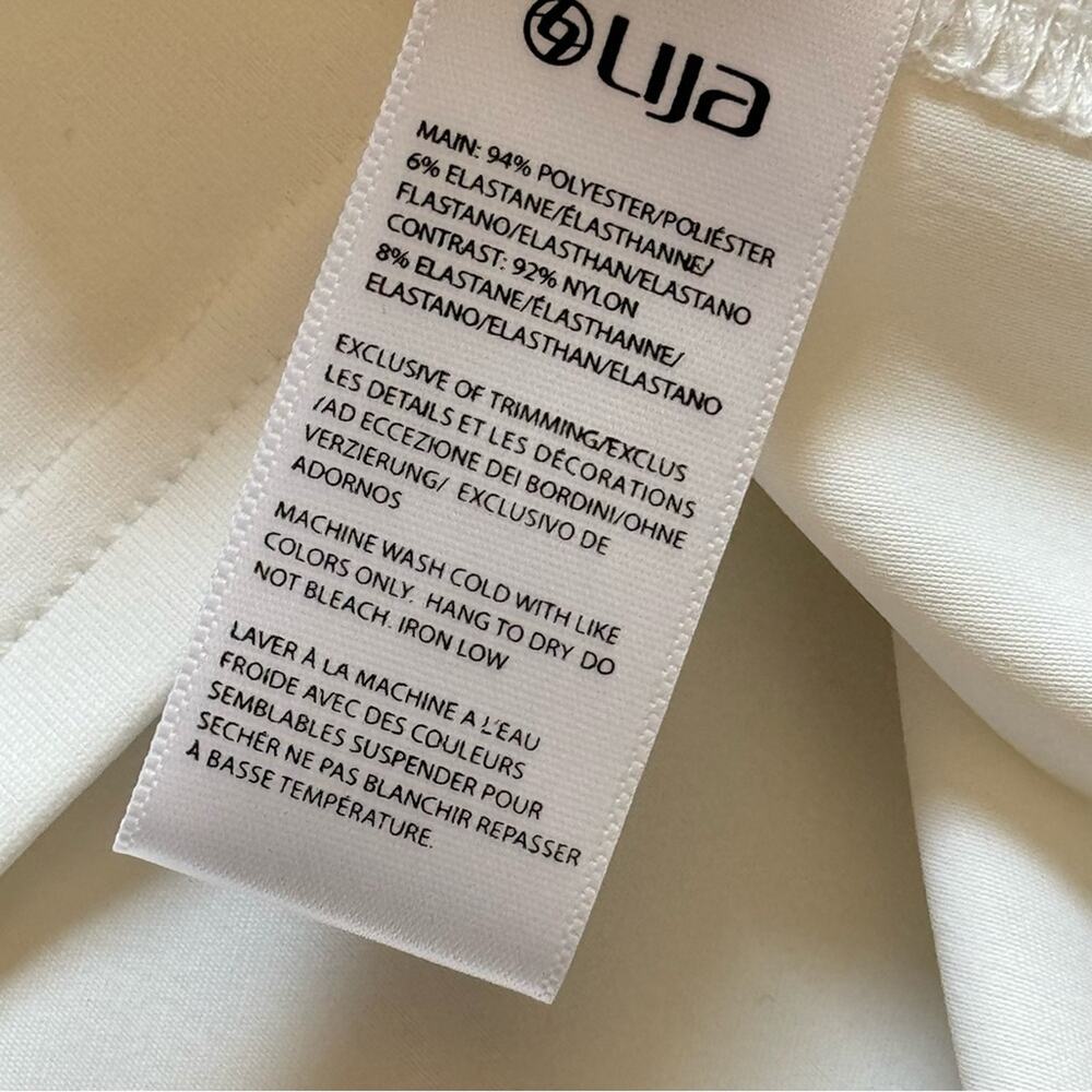 Lija White High Rise Built-In Shorts Tennis Skirt Skort Women’s Size XL - Picture 9 of 9